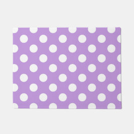 Paillasson Pois blancs sur lilas