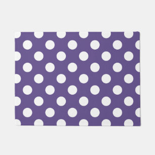 Paillasson Pois blancs sur ultra violet