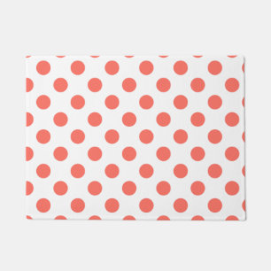 Paillasson Pois de corail vivant sur blanc