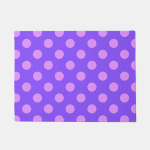Paillasson Pois Lilac sur periwinkle