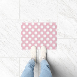 Paillasson Pois roses, Motif Pointe Polka, Points, Pointe
