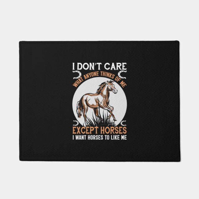 Paillasson Poison d'Equestrian | I Do Not Care (Devant)