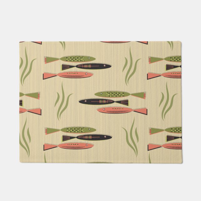 Paillasson Poisson Moderne Du Milieu Du Siècle (Devant)