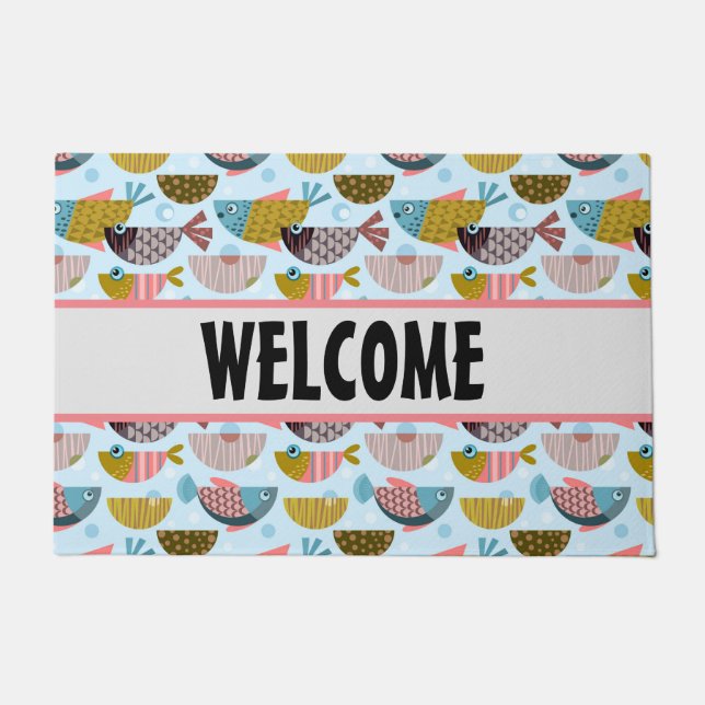 Paillasson Poisson rétro (Devant)