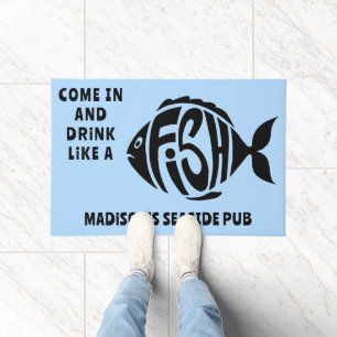 Paillasson Poisson texte personnalisé