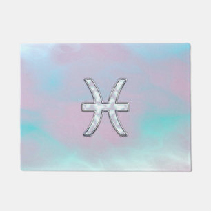 Paillasson Poissons Symbole Zodiaque Pastel Mère de style Pea