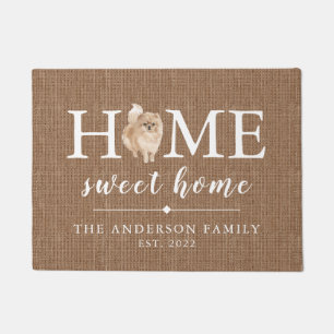 Paillasson Pomeranian Home Sweet Home Doormat