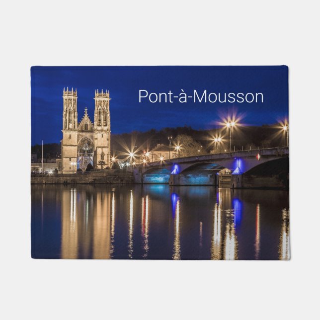 Paillasson Pont a Mousson Panorama avec Moselle Souvenir (Devant)