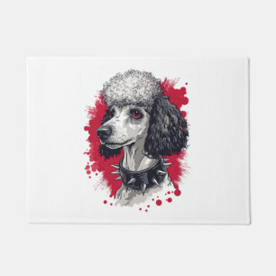 Paillasson Poodle gothique – Chien esthétique sombre