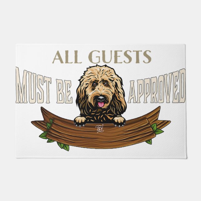 Paillasson Poodle Rug, Poodle Mat, Lovely Poodle Doormat (Devant)