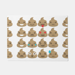 Paillasson poop emojis porte mat