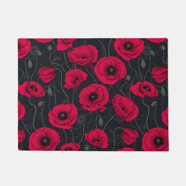 Paillasson Poppies rouges (Devant)