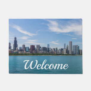 Paillasson Pormat de bienvenue de la ville de Chicago Day