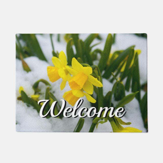 Paillasson Pormat De Bienvenue Du Printemps (Devant)