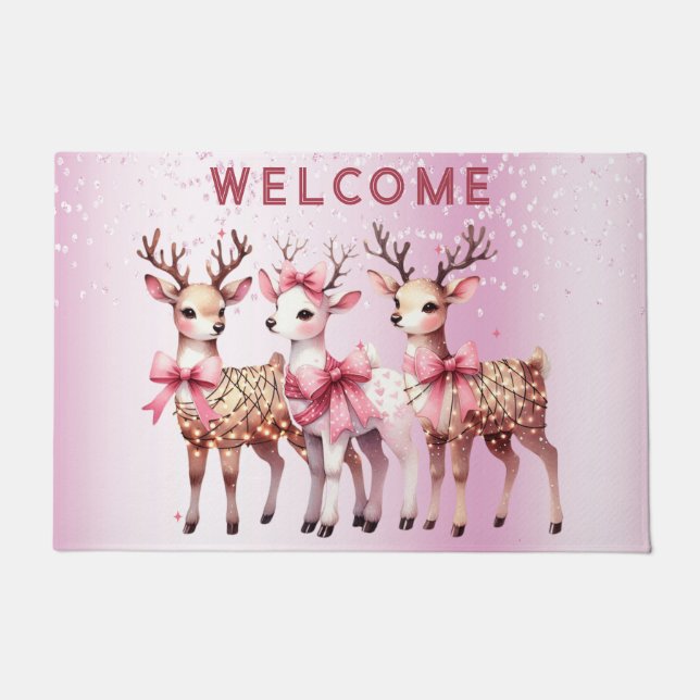 Paillasson Pornatte de Noël Deer (Devant)