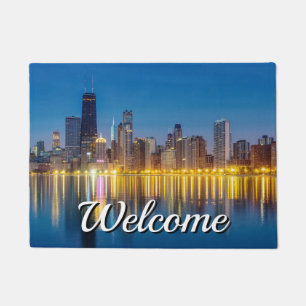 Paillasson Port de bienvenue de la ville de Chicago Dawn