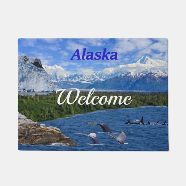Paillasson Port de bienvenue de l'Alaska (Devant)