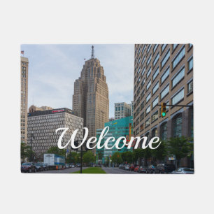 Paillasson Port de bienvenue du centre-ville de Detroit