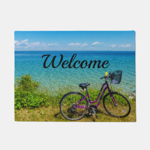 Paillasson Port de bienvenue pour vélo de l'île Mackinac