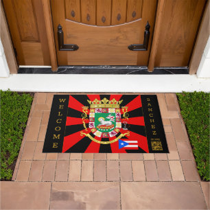 Paillasson Port de Porto Rico & drapeau portoricain / Patriot