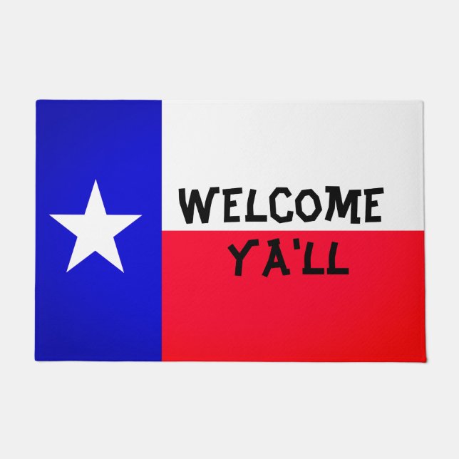 Paillasson Port du drapeau du Texas (Devant)