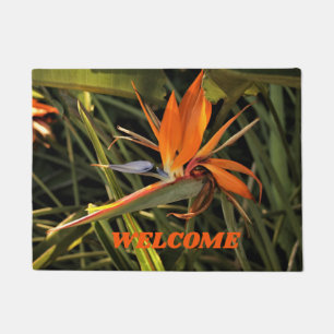 Paillasson Port Oiseau Tropical de Paradise Flower