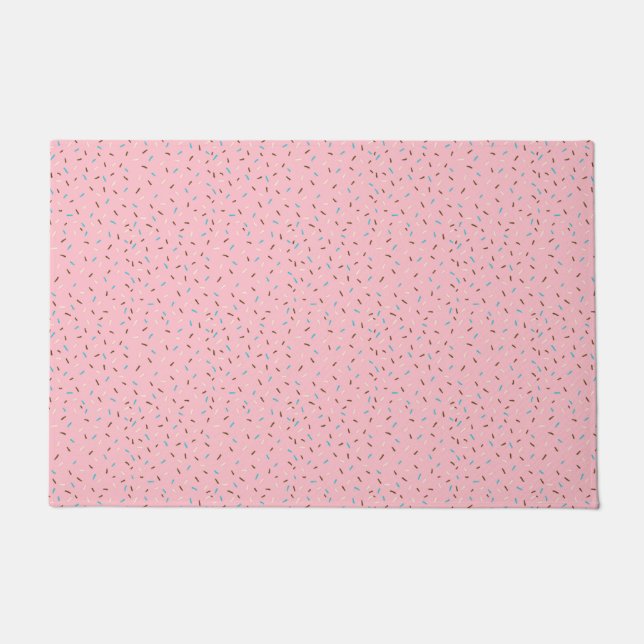 Paillasson Porte à arrosage doux (rose fraise) (Devant)