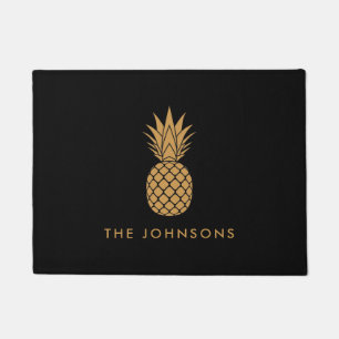 Paillasson Porte d'ananas jaune doux