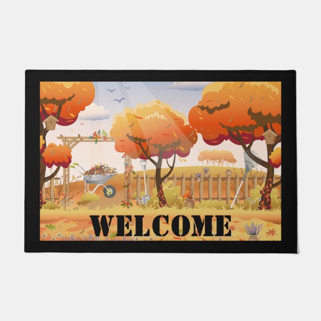 Paillasson Porte d'automne (Devant)