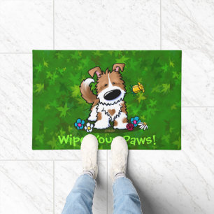 Paillasson Porte de chien mignonne d'aide de jardin