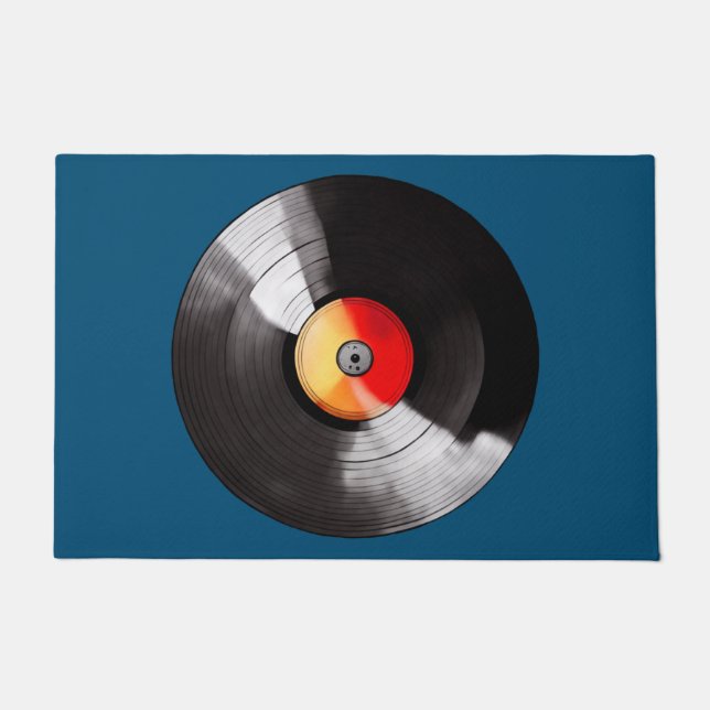 Paillasson Porte de disques vinyle (Devant)