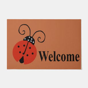 Paillasson Porte de la dame Bug, Mignonne Mat de bienvenue, M