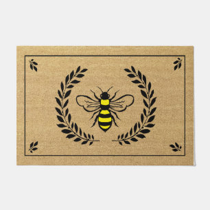 Paillasson Porte de printemps saisonnière des abeilles, anima