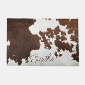 Paillasson Porte de vache Brown et blanche