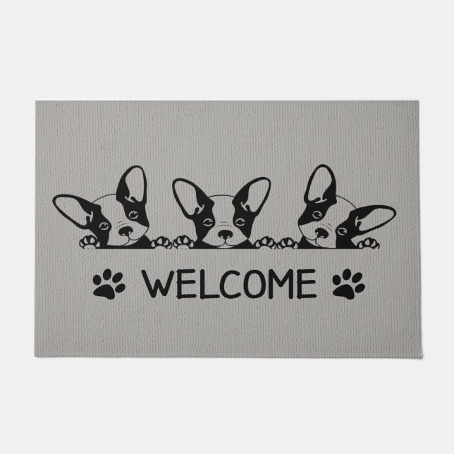 Paillasson Porte de Wiener - Drôle Doormat chien, Dachshund M (Devant)