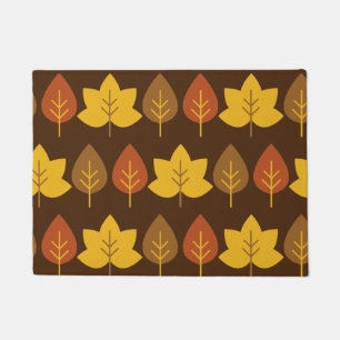 Paillasson Porte décorative de feuilles d'automne