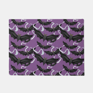 Paillasson Porte d'Halloween chauves-souris