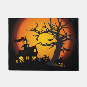 Paillasson Porte d'Halloween/Mat de bienvenue/Scène hantée