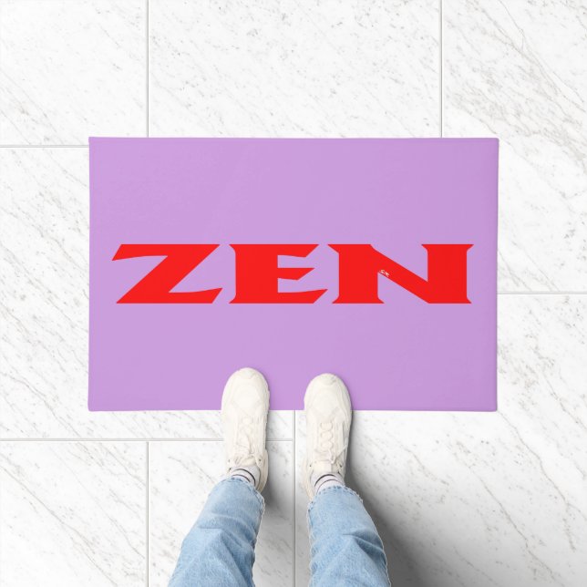 Paillasson Porte lilas rouge Zen (Intérieur)