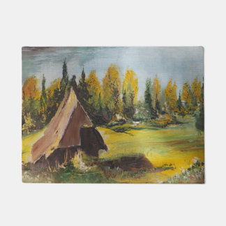 Paillasson Porte Mat Ann Hayes Chalet De Peinture Sur Le Lac