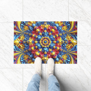 Paillasson Porte Mat avec design de couleurs roumaines