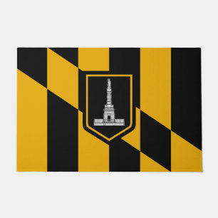 Paillasson Porte Mat avec Drapeau de Baltimore City
