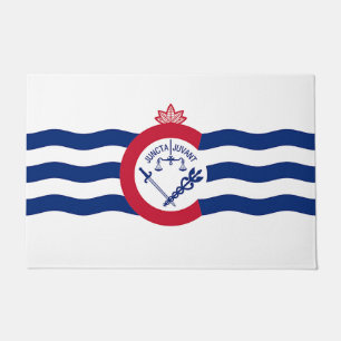 Paillasson Porte Mat avec Drapeau de Cincinnati City