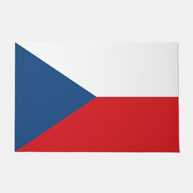 Paillasson Porte Mat avec Drapeau de la Tchéquie (Devant)