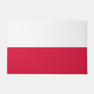 Paillasson Porte Mat avec Drapeau de Pologne