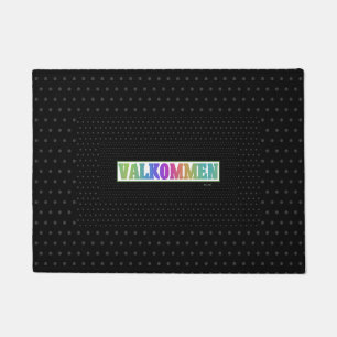 PAILLASSON PORTE MAT BIENVENUE VALKOMMEN LANGUE SUÉDOISE