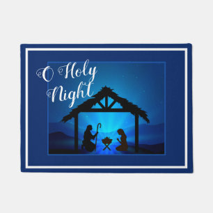 Paillasson Porte-mat-O Ste-Night Manger Scene dans Blue Doorm