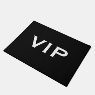 Paillasson Porte noire VIP pour entrée de soirée exclusive