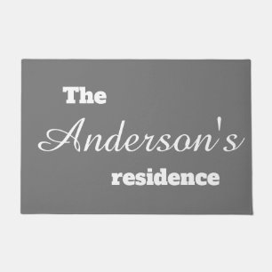 Paillasson Porte personnalisée - La résidence de l'Anderson