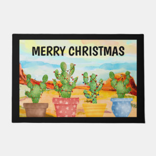 Paillasson Portes de cactus de Noël
